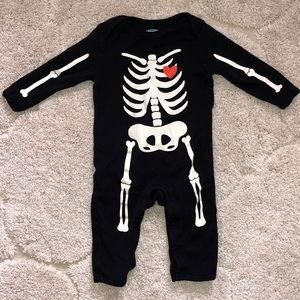Baby Halloween skeleton onesie 6-12 months